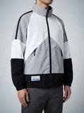 Men's Casual Colour Block Track Jacket with Zip Pockets