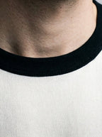 Men's Casual Contrast Trim Cotton Crew Neck T-Shirt