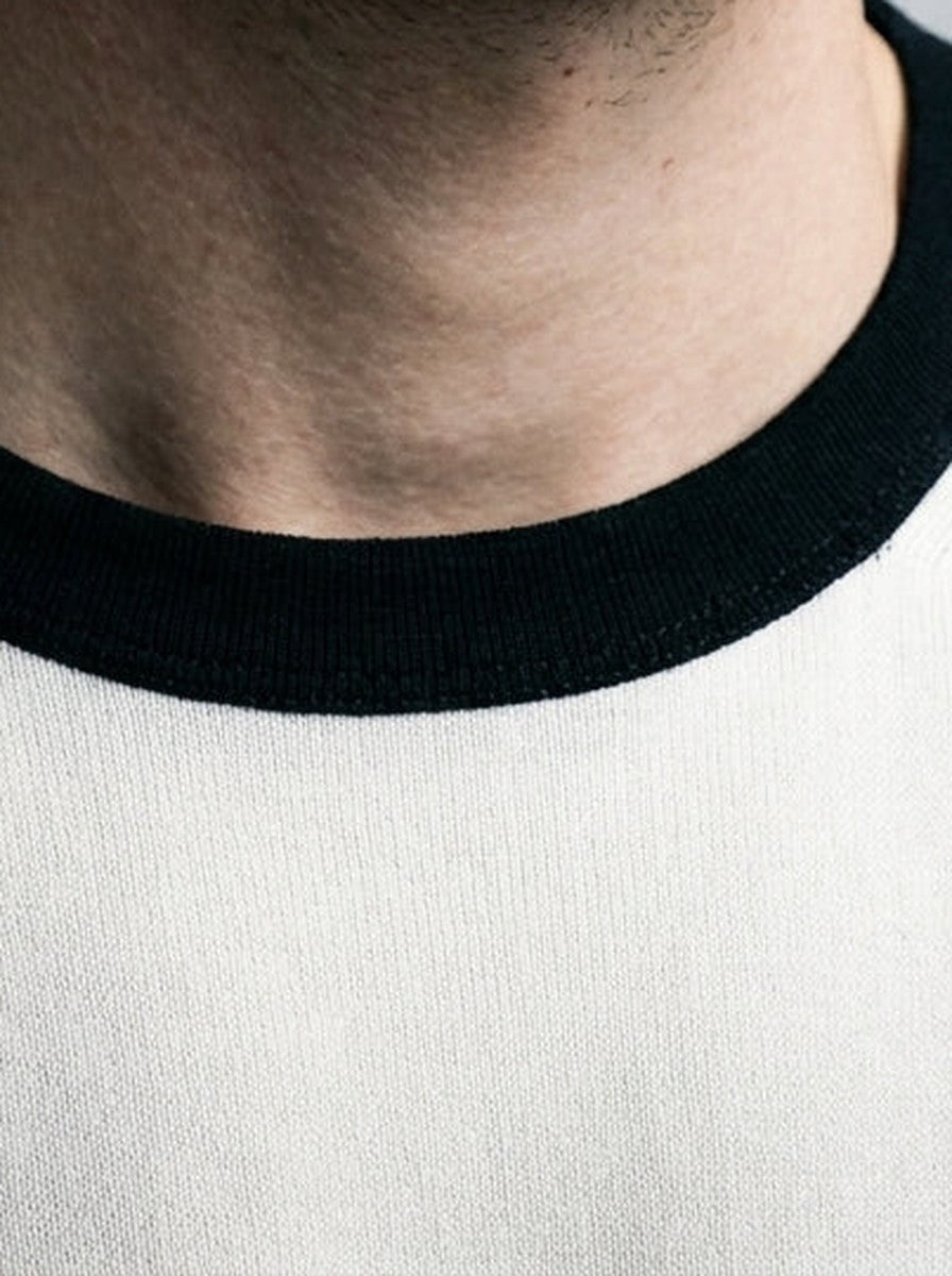 Men's Casual Contrast Trim Cotton Crew Neck T-Shirt