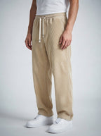 Men's Casual Corduroy Sweatpants with Drawstring Waist