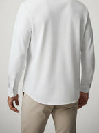 Men's Casual Embroidered Linen Shirt