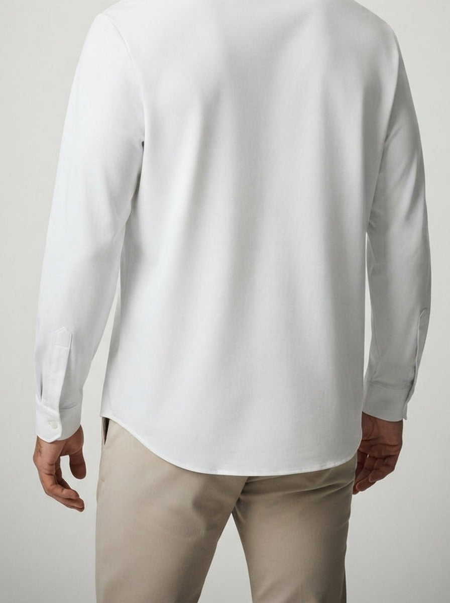 Men's Casual Embroidered Linen Shirt