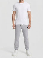 Men's Casual Fleece Joggers with Elasticated Drawstring Waist