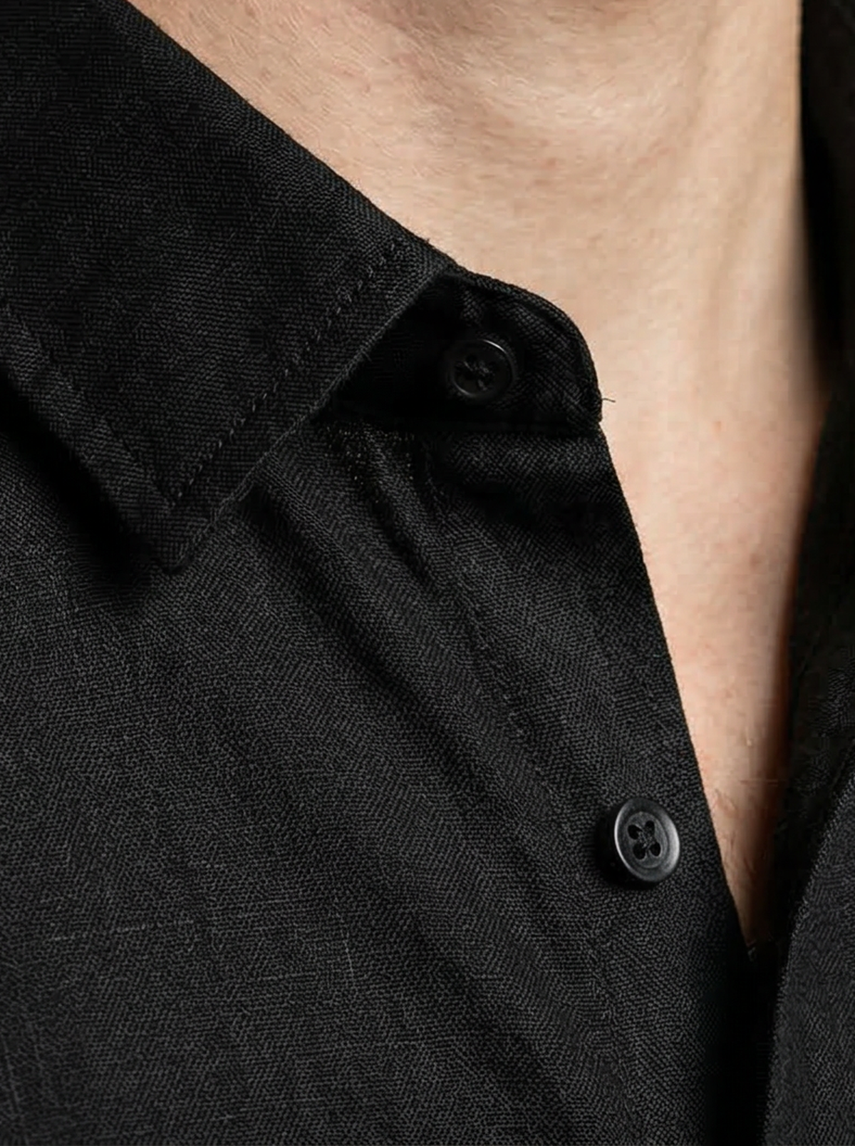 Men's Casual Linen Cotton Short Sleeve Shirt with Chest Pocket