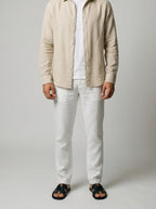 Men's Casual Linen Long Sleeve Shirt