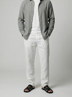 Men's Casual Linen Long Sleeve Shirt