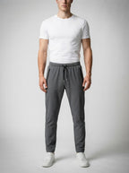Men's Casual Slim Fit Joggers with Zip Pocket