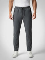 Men's Casual Slim Fit Joggers with Zip Pocket