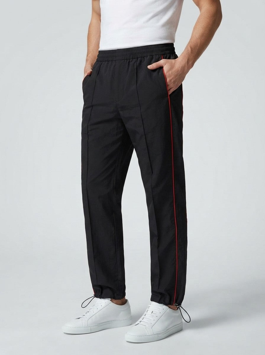 Men's Casual Track Pants with Drawstring Ankle Cuff