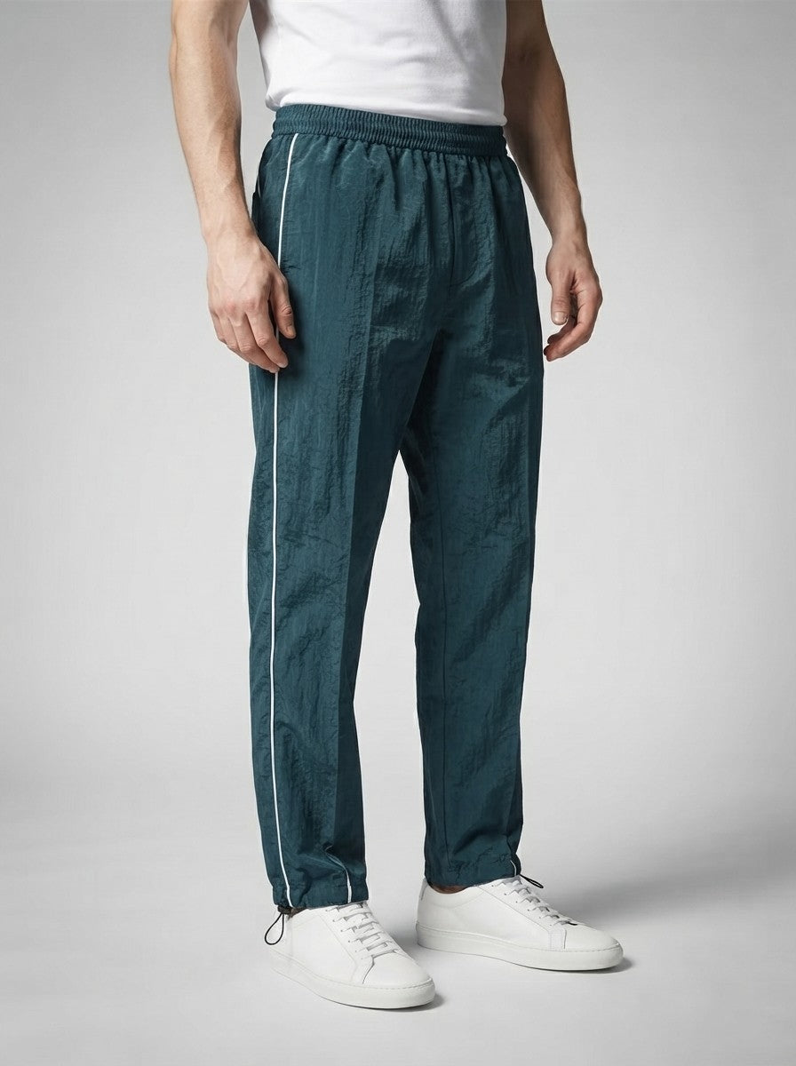 Men's Casual Track Pants with Drawstring Ankle Cuff