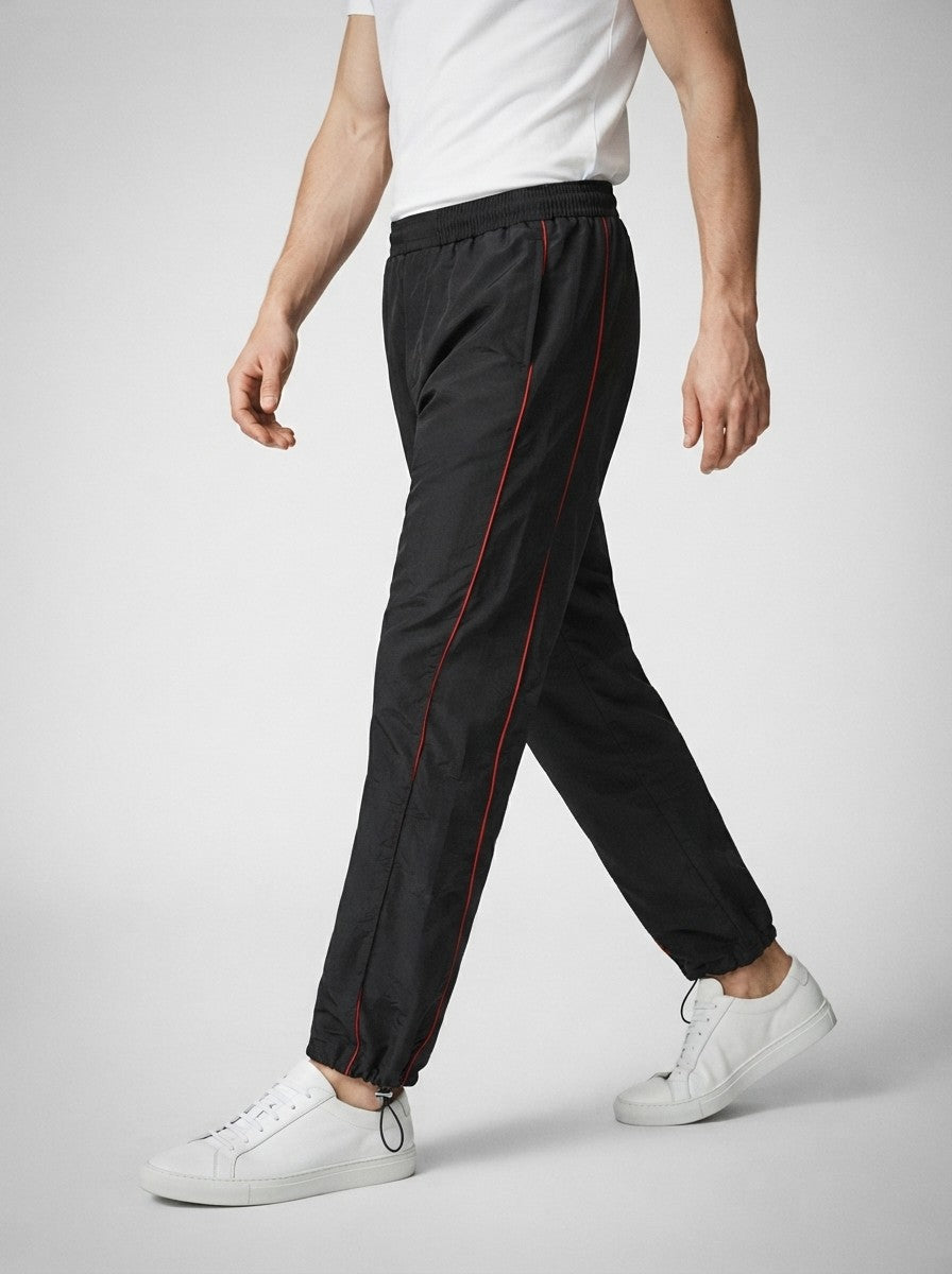Men's Casual Track Pants with Drawstring Ankle Cuff