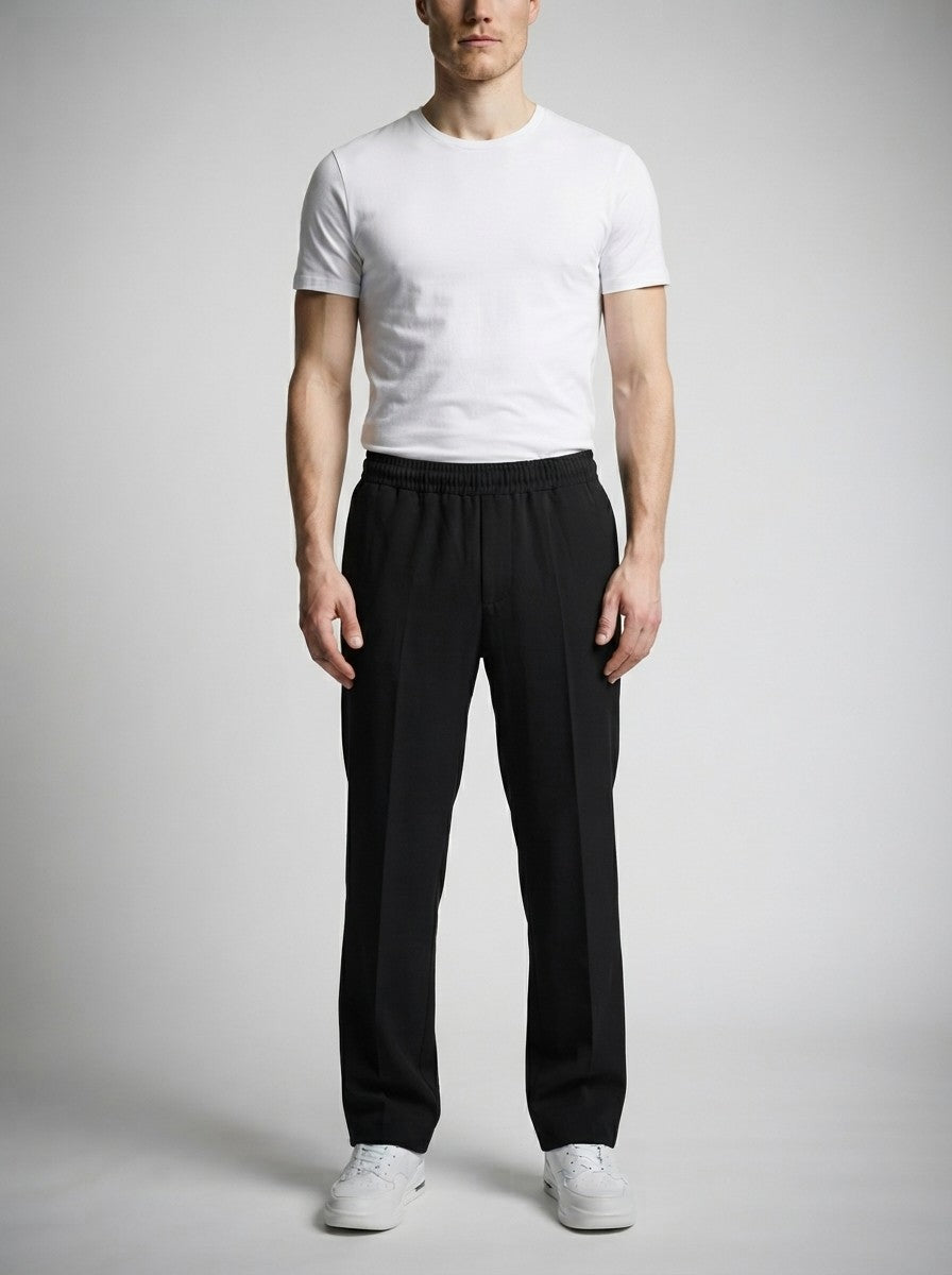 Men's Casual Wide Leg Sweatpants with Elasticated Waist