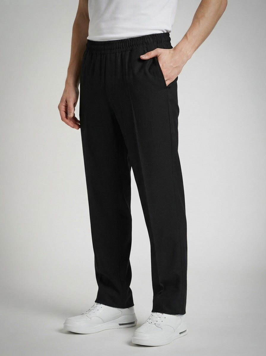 Men's Casual Wide Leg Sweatpants with Elasticated Waist