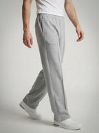 Men's Casual Wide Leg Sweatpants with Elasticated Waist