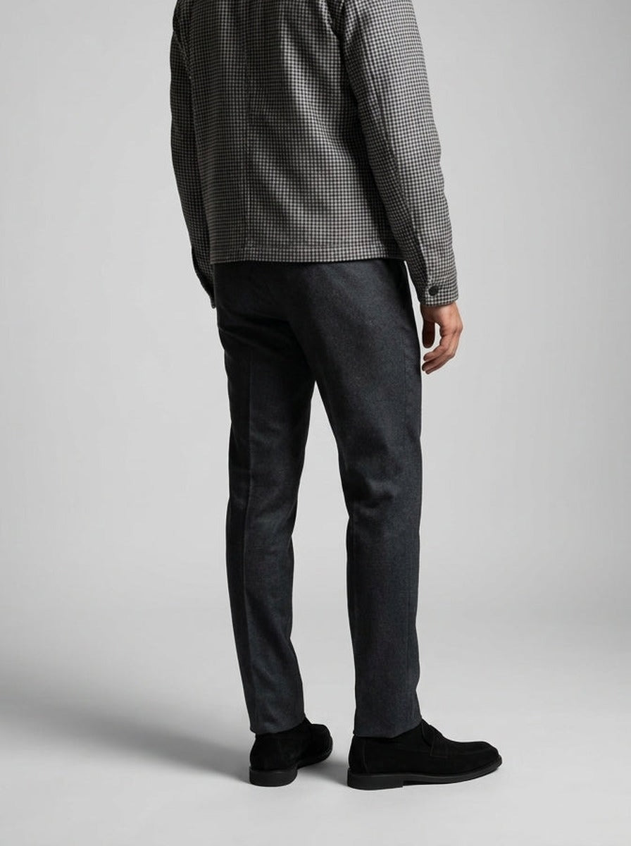 Men's Check Spread Collar Full Zip Jacket