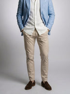 Men's Classic Linen Blend Notch Lapel Blazer