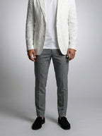 Men's Classic Linen Notch Lapel Blazer
