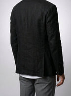 Men's Classic Linen Notch Lapel Blazer