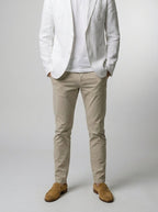 Men's Classic Linen Patch Pocket Blazer with Notch Lapels