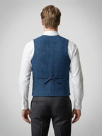 Men's Classic Single Breasted Lapel Wedding Waistcoat