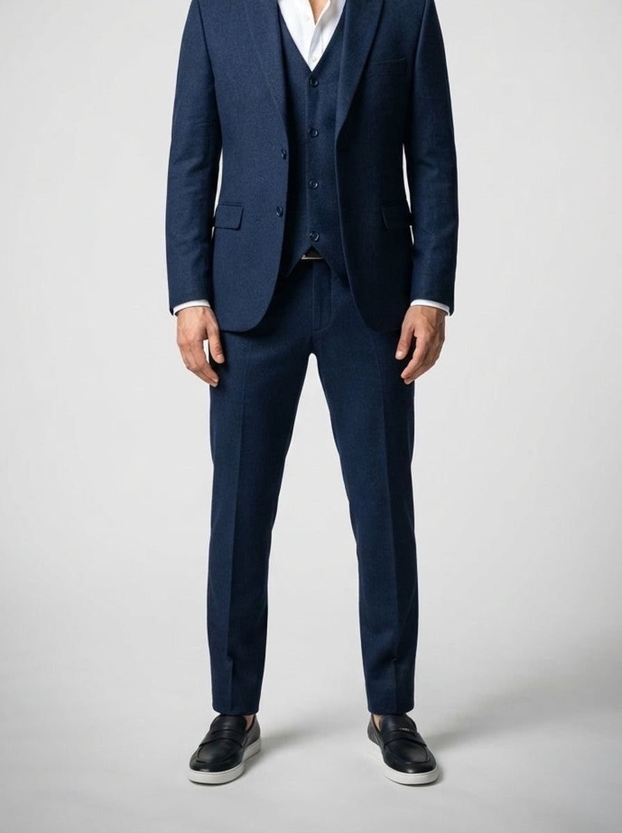 Men's Classic Single Breasted Three-Piece Wedding Suit