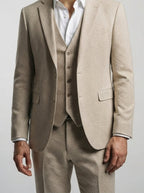 Men's Classic Single Breasted Three-Piece Wedding Suit