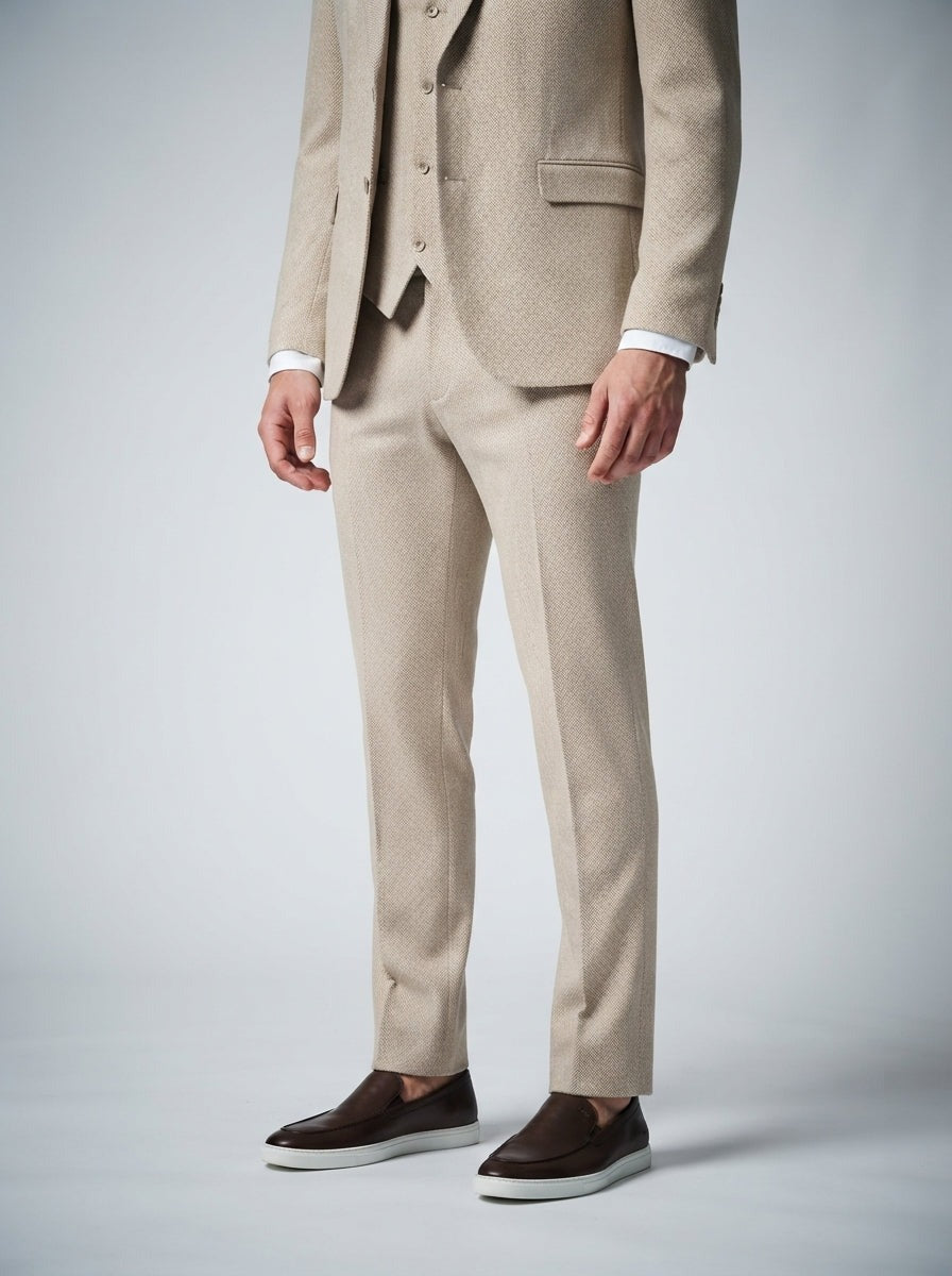 Men's Classic Single Breasted Three-Piece Wedding Suit
