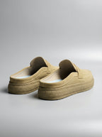 Men's Classic Slip-On Crepe Sole Penny Strap Loafer Mules