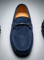 Men's Classic Slip-On Suede Horsebit Driving Loafers