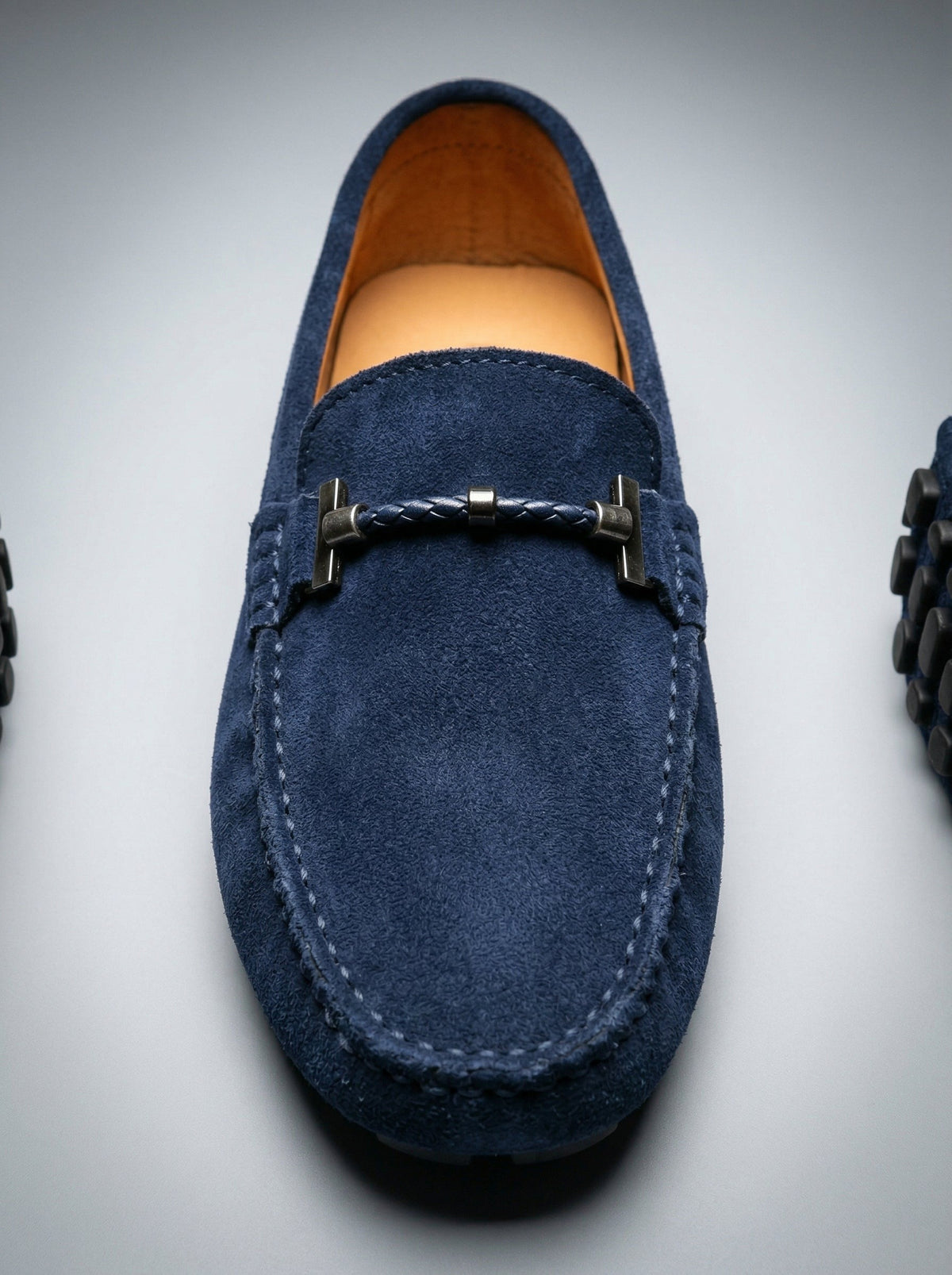 Men's Classic Slip-On Suede Horsebit Driving Loafers