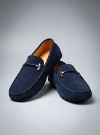 Men's Classic Slip-On Suede Horsebit Driving Loafers