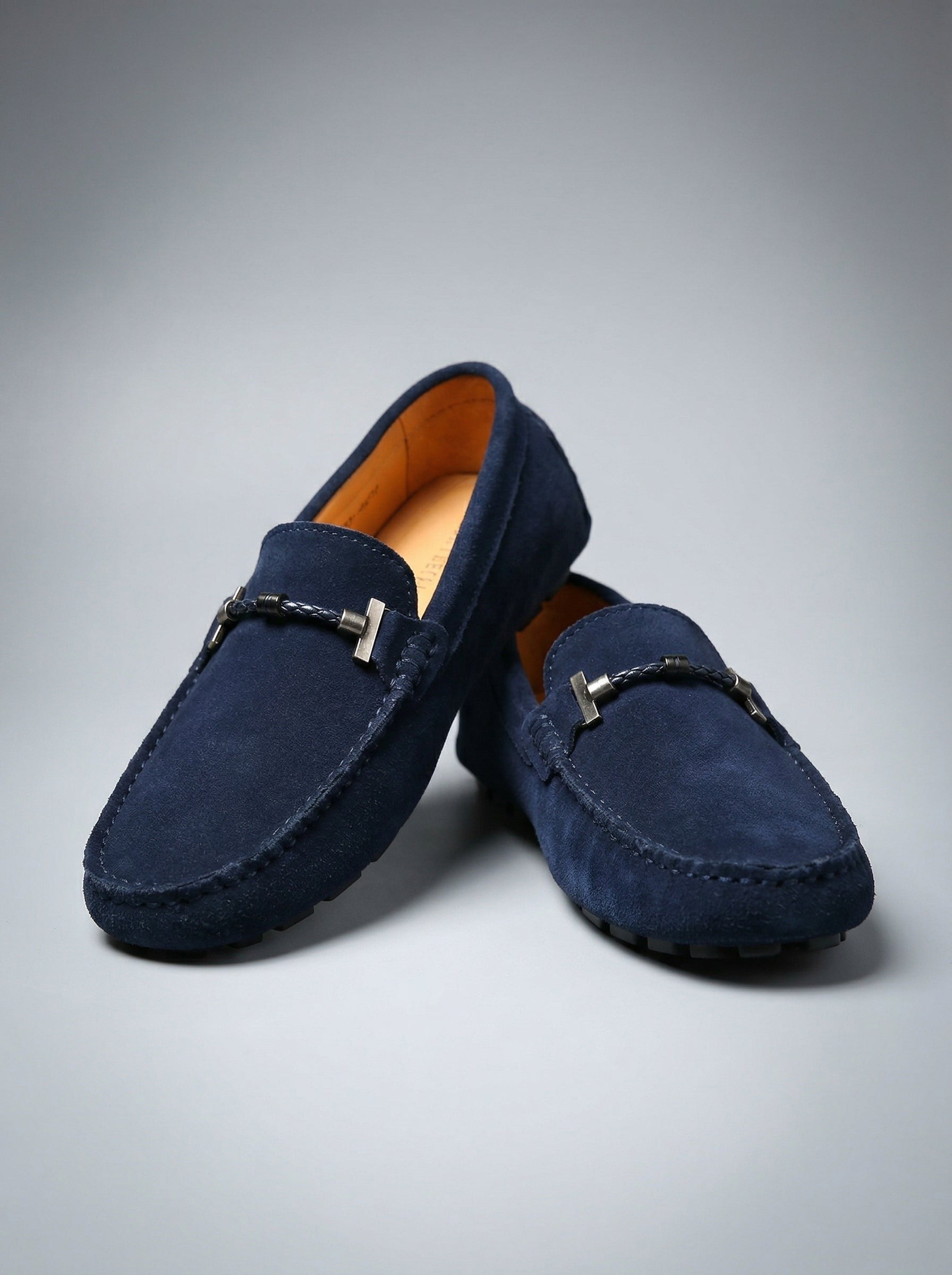 Men's Classic Slip-On Suede Horsebit Driving Loafers