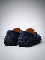 Men's Classic Slip-On Suede Horsebit Driving Loafers