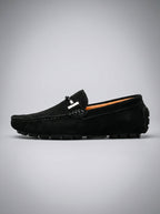 Men's Classic Slip-On Suede Horsebit Driving Loafers