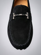 Men's Classic Slip-On Suede Horsebit Driving Loafers