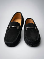 Men's Classic Slip-On Suede Horsebit Driving Loafers