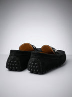 Men's Classic Slip-On Suede Horsebit Driving Loafers