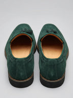 Men's Classic Slip-On Suede Tassel Loafers with Contrast Welt