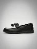 Men's Classic Slip-On Two Tone Leather Tassel Loafers