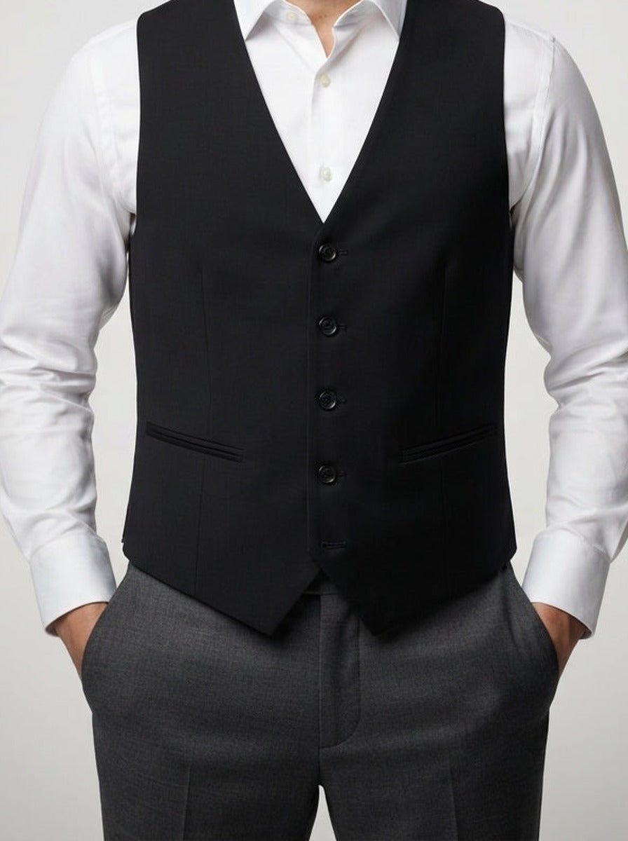 Men's Classic Tailored Wedding Suit Waistcoat