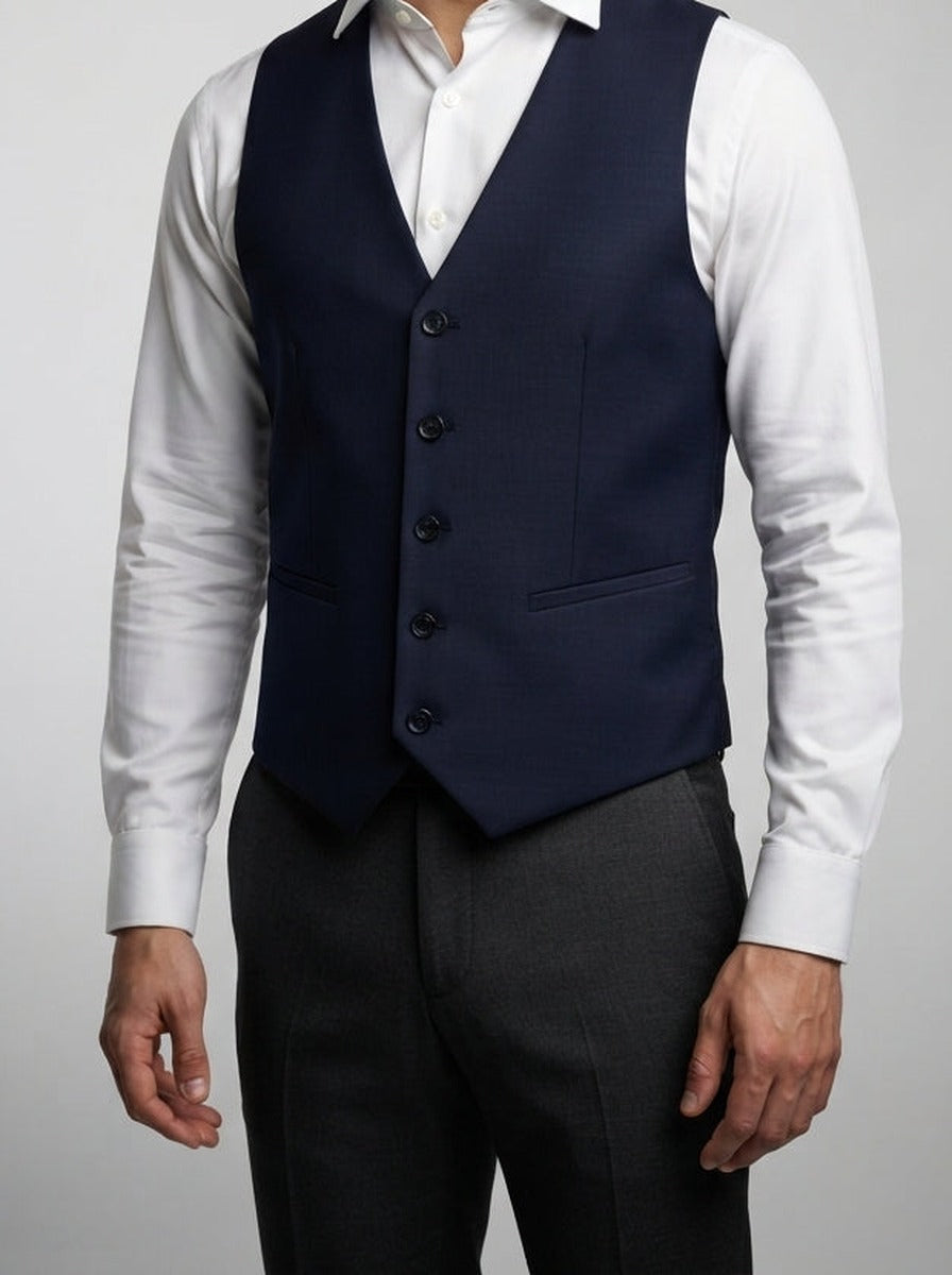 Men's Classic Tailored Wedding Suit Waistcoat