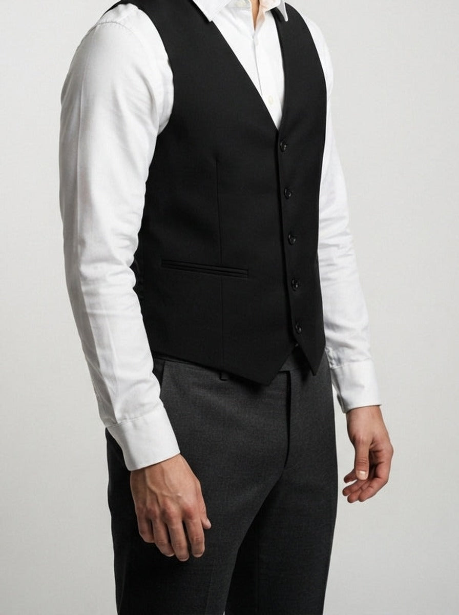 Men's Classic Tailored Wedding Suit Waistcoat