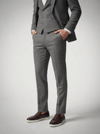 Men's Classic Three-Piece Wedding Suit with Notch Lapels