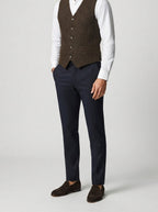 Men's Classic Tweed Tailored Wedding Waistcoat