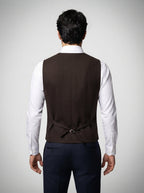 Men's Classic Tweed Tailored Wedding Waistcoat