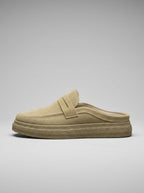 Men's Crepe Sole Penny Strap Loafer Mules