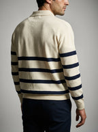 Men's Gauge Long Sleeve Knit Polo Shirt