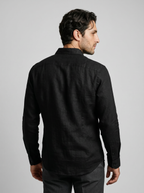 Men's Linen Cotton Camp Collar Shirt