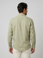 Men's Linen Cotton Camp Collar Shirt