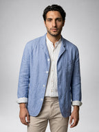 Men's Linen Notch Lapel Jacket